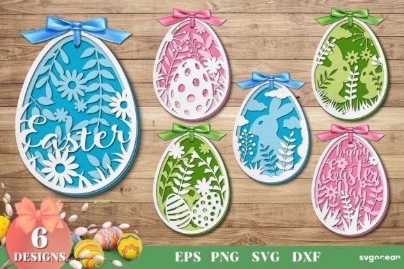 3D Easter Egg SVG Bundle: A Vibrant Graphic Design Asset for Creative Crafts