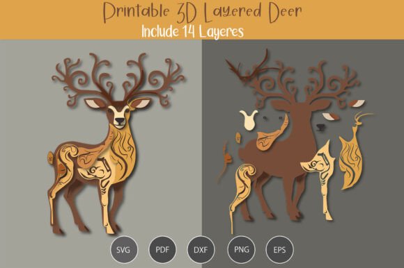 3D Layered Deer SVG for Crafts and Graphics: A Publisher’s Review