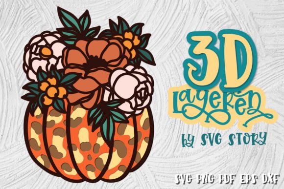 3D Layered Pumpkin SVG Freebie for Handmade Creators