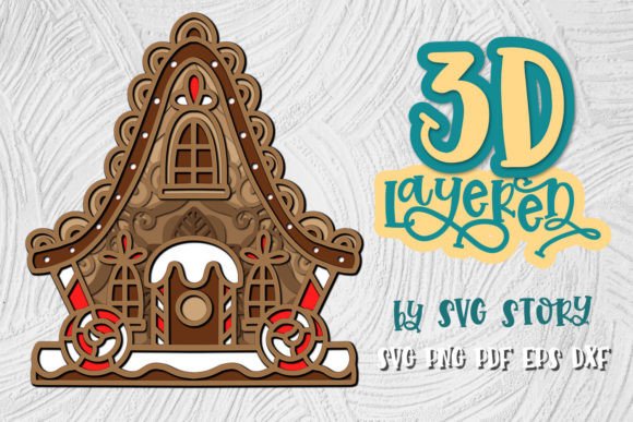 3D SVG Christmas Design for Holiday Branding