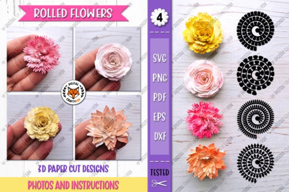 3D SVG Paper Flowers for Elegant Branding and Creative Marketing