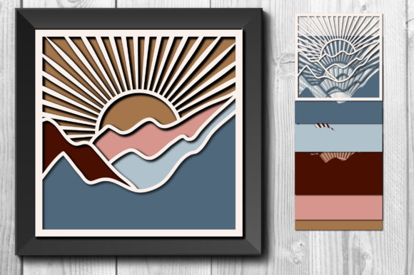 3D SVG Shadow Box for Crafting and Print Projects
