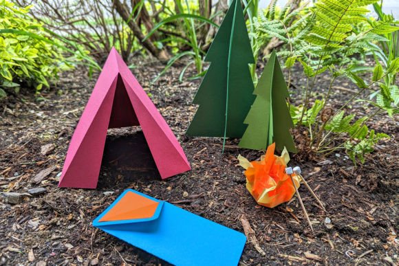 3D SVG Shapes for a Cozy Camping Scene in Content Design