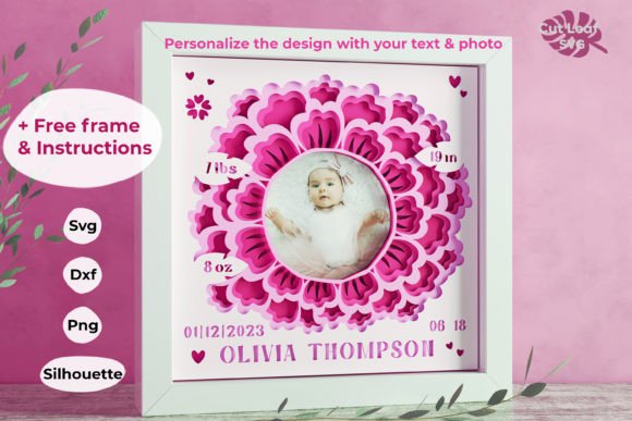 Baby Girl Birth Stats 3D Shadowbox: A Digital Seller’s Review