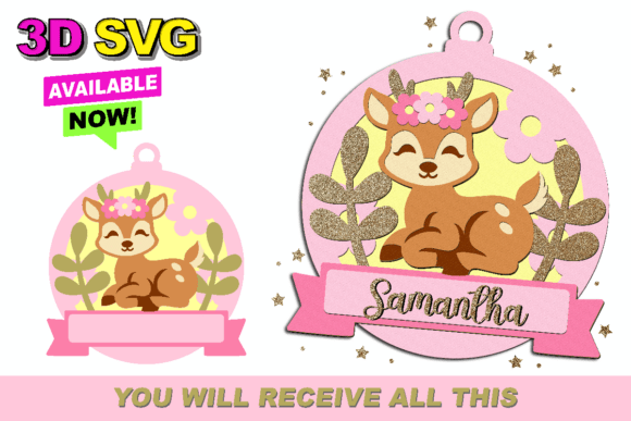 Baby Name Sign Deer 3D SVG Review for Real-World Crafting