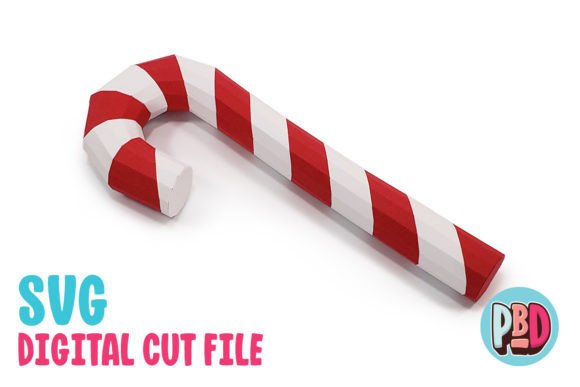 Candy Cane 3D SVG: A Festive Design Asset for Creative Christmas Projects