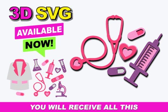 Doctor Elements 3D SVG: A Versatile Graphic Design Asset for Crafters