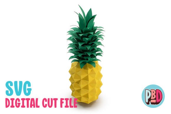 Pineapple 3D Papercraft: A Vibrant Shape for Creative Content